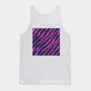 Electrifying Lines - pink and blue lines on black background Tank Top